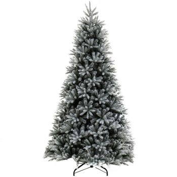 Snowy St Petersburg Fir 7.5ft Tree Artificial Plant, Christmas Decoration, Artificial Christmas Tree