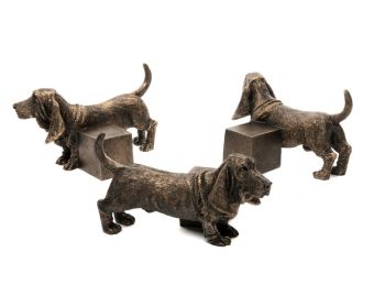 Basset Hound Plant Pot Feet - Set of 3 - L6.5 x W11 x H7 cm