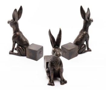 Large Sitting Hare Plant Pot Feet - Set of 3