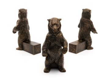 Grizzly Bear Plant Pot Feet - Set of 3 - L9.5 x W5 x H11.5 cm