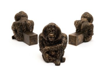 Orangutan Plant Pot Feet - Set of 3 - L10.2 x W7 x H9 cm