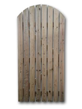 2M High Classic Picket/Slatted Garden Gate - Wooden - L4 x W90 x H200 cm - Fully Assembled