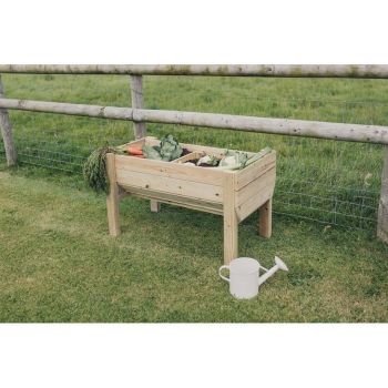 Multi Pack of 3 - Raised Veg Trug Garden Planter - Scandinavian Redwood - L52 x W100 x H60 cm - Minimal Assembly Required
