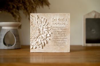 In This House Plaque - L37 x W29 x H40 cm