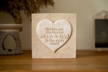 Mum and Dad Plaque - L37 x W29 x H40 cm