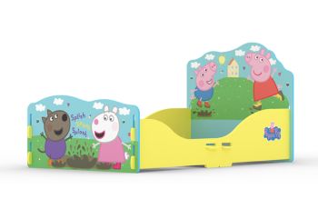 Peppa Pig Toddler Bed - MDF/Wood - L141 x W78.1 x H64.5 cm