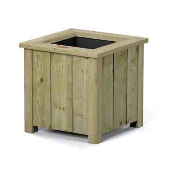 Heritage Small Planter - Timber - L42 x W43 x H43 cm - Natural Timber Finish