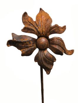 Flower & Ball 4 Ft Plant Pin Bare Metal/Ready to Rust (Pack of 3) - Steel - W180 x H121.9 cm