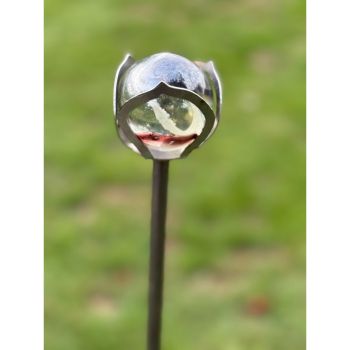 4 Feet Rose Marble Pin Garden Art (Pack of 3) - Bare Metal/Ready To Rust