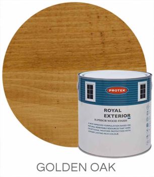 Not sold individually - Optional Extra - Protek Royal Exterior Superior Wood Paint - 1 Litre - Only available to order with a garden/bin store - Golden Oak