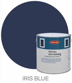 Not sold individually - Optional Extra - Protek Royal Exterior Superior Wood Paint - 1 Litre - Only available to order with a garden/bin store - Iris Blue