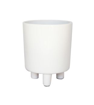 Pisa Planter - Ceramic - L20 x W20 x H24 cm - White