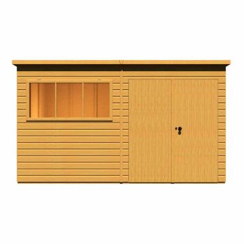 12 x 8 Feet Ranger Double Door Shed - L257.1 x W373.8 x H213.9 cm