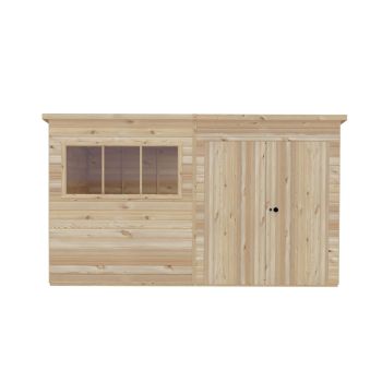 12 x 8 Feet Ranger Double Door Shed - L239 x W359 x H213.9 cm