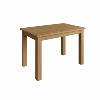 Extending Table - Pine/Plywood/MDF - L120 x W75 x H78 cm - Rustic Oak 