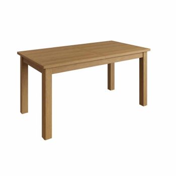Extending Table - Pine/Plywood/MDF - L160 x W85 x H78 cm - Rustic Oak 