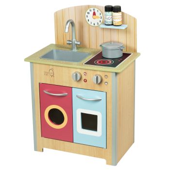  Little Chef Porto Classic Play Kitchen - Wood - 48 x 31 x 69 cm