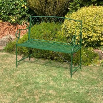 109cm 2 Seater Bench - L48 x W115 x H97 cm - Green