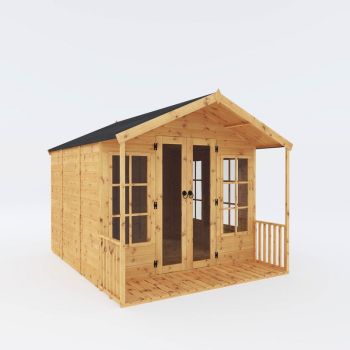 10 x 8 Feet Premium Wessex Summerhouse - Timber - L303.2 x W249.4 x H227.8 cm - Brown