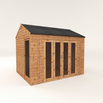 10 x 8 Feet Vermont Summerhouse - Timber - L248.9 x W298.6 x H260.4 cm - Brown
