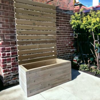 Norfolk Planter and Trellis - Wood - L240 x W40 x H150 cm