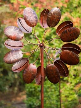 Wisley Wind Sculpture - L62 x W62 x H213 cm - Burnished Gold