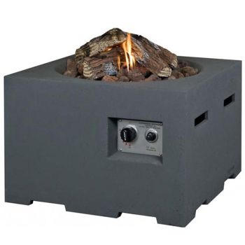 Square Grey Cocoon - Firepit