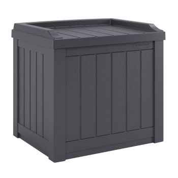 83L Florida Storage Box - Resin - L43 x W56 x H52 cm - Cyberspace Grey