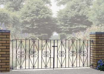 Stirling Scroll Double (Driveway) Gate 3353 mm