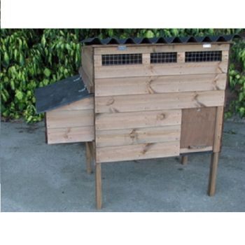 Stafford Junior Poultry House - Raised chicken coop for up to 4 hens - L63 x W89 x H115 cm