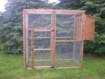 Buttercup Standard Outdoor Bird Aviary or Pet Cage 6' x 6' x 6' with nestbox