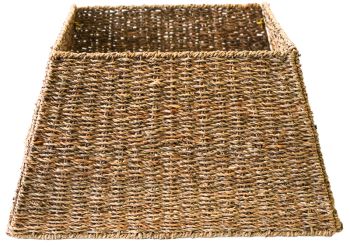 Square Foldable Tree Skirt - Seagrass - L60 x W60 x H26 cm - Natural