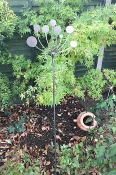Cow Parsley Stake 4Ft (Pack of 3) - Steel - W20.3 x H144.8 cm - Bare Metal/Ready to Rust