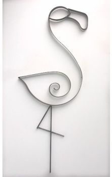 Flamingo Garden Art - Steel - W45.7 x H121.9 cm