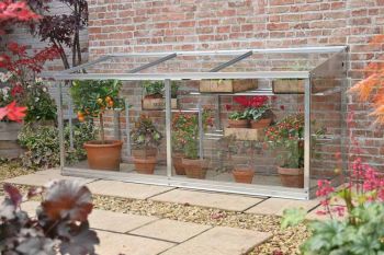 6 Feet Half Wall Frame/Growhouse - Glass - L183 x W63 x H82 cm - Without Coating