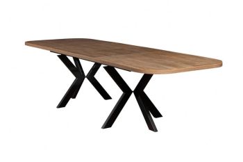 OSLO Rectangle Extendable Dining Table - L280 x W100 x H76 cm - Oak Laminate