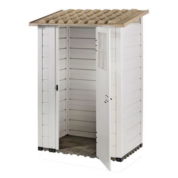 Tuscany Evo 4' x 2'6" 100 Plastic Garden Storage Shed Single door