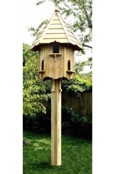 Nayland Natural Dovecotes Six Nest - Pressure Treated Timber - L65.5 x W65.5 x H330 cm