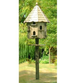 Nayland Natural Dovecotes Twelve Nest - Pressure Treated Timber - L86 x W86 x H390 cm