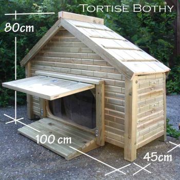 Buttercup Tortoise Bothy - Solid Thick Marine Grade Ply - L100 x W45 x H80 cm 