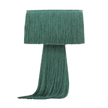 Atolla Tassel Table Lamp - Cotton - L25.4 x W25.4 x H36.8 cm - Emerald