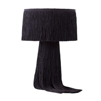 Atolla Tassel Table Lamp - Cotton - L25.4 x W25.4 x H36.8 cm - Black