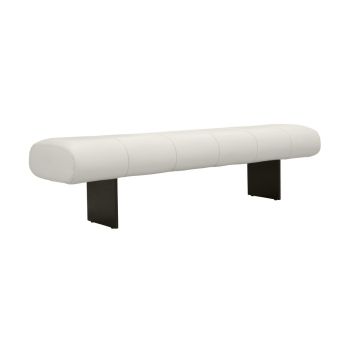 Karol Performance Bench - Faux Leather/MDF/Wood - L45 x W150.1 x H40.9 cm - Cream