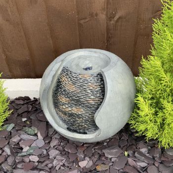 Pebble Urn Solar Powered - Garden Water Feature. Outdoor Garden Ornament