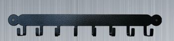 Tool Rack (Plain) - Hooks - Solid Steel - W54.6 x H30.5 cm - Black