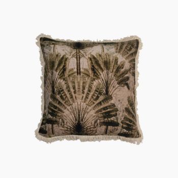 Tropical Island Digital Printed Cushion - Cotton - L50 x W50 x H1 cm - Green