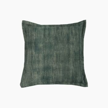 Green Haven Cushion - Linen/Cotton - L45 x W45 x H1 cm - Green