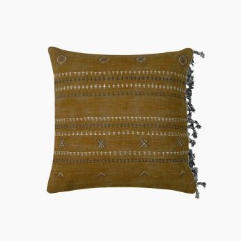 Lopa cushion - Microfiber Filler - L50 x W50 x H1 cm - Mustard