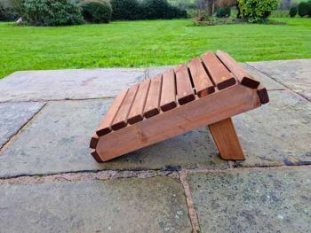 Valley Footstool - Timber - L50 x W30 x H30 cm - Garden Furniture - Fully Assembled