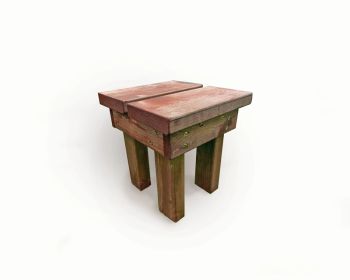 Valley Classic Foot Stool - Timber - L30 x W30 x H30 cm - Fully Assembled